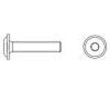 Šroub s límcem M4x12 0,7 Hlava: kulatá imbus HEX 2,5mm