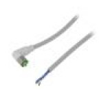 Kabel: pro snímače/automatizaci M8 PIN: 4 úhlový 3m zástrčka