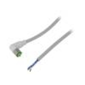 Kabel: pro snímače/automatizaci M8 PIN: 4 úhlový 3m zástrčka
