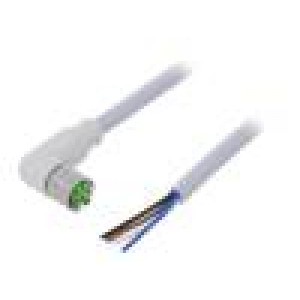 Kabel: pro snímače/automatizaci M8 PIN: 4 úhlový 5m zástrčka