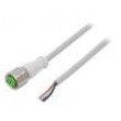 Kabel: pro snímače/automatizaci M12 PIN: 4 přímý 3m zástrčka