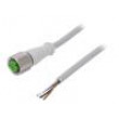 Kabel: pro snímače/automatizaci M12 PIN: 4 přímý 5m zástrčka