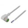 Kabel: pro snímače/automatizaci M12 PIN: 4 úhlový 3m zástrčka
