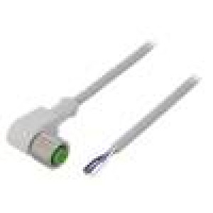 Kabel: pro snímače/automatizaci M12 PIN: 4 úhlový 3m zástrčka
