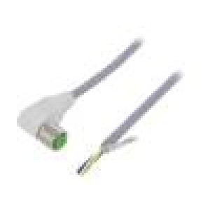 Kabel: pro snímače/automatizaci M12 PIN: 5 úhlový 3m zástrčka