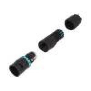 Konektor napájecí AC šroubová svorka vidlice TH381 5,8÷6,9mm