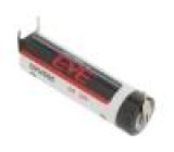 Baterie: lithiové 3,6V AA 3pin,plusový pól:  1pin Ø14,5x50,5mm
