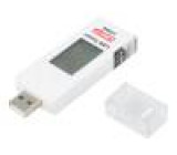 UT658 Zkoušečka: zásuvek USB LCD VDC: 3÷9V 10mVDC 10mA Rozhraní: USB