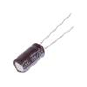 Kondenzátor: elektrolytický THT 120uF 35VDC Ø8x15mm ±20%