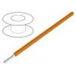 Vodič MIL-W-16878/6 (Type ET) drát Cu 28AWG oranžová PTFE