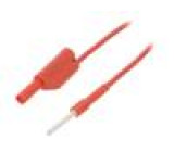 AL83231100-RT Měřicí šňůra PVC 1m červená 19A Max.odp.kont: 15mΩ