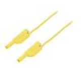 VSFK50001100-GE Měřicí šňůra PVC 1m žlutá 16A Průř.vod: 1mm2 Povrch: niklovaný