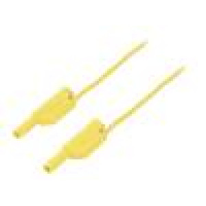 VSFK50001100-GE Měřicí šňůra PVC 1m žlutá 16A Průř.vod: 1mm2 Povrch: niklovaný