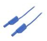 VSFK50001200-BL Měřicí šňůra PVC 2m modrá 16A Průř.vod: 1mm2 Povrch: niklovaný
