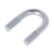 U-bolt B steel zinc Thread len: 13mm Int.width: 14mm H: 32mm
