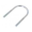 U-bolt B steel zinc Thread len: 30mm Int.width: 35mm H: 65mm