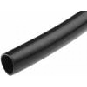 PCV-10X1/BK-125C Elektroizolační trubička Mat: PVC černá -45÷125°C Øvnitř: 10mm