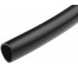 PCV-6X0.5/BK Elektroizolační trubička Mat: PVC černá -20÷80°C Øvnitř: 6mm