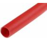 PCV-6X0.5/RD-125C Elektroizolační trubička Mat: PVC červená -45÷125°C L: 50m