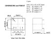 MYRRA-47254 Převodník: AC/DC 4W Uvýst: 12VDC Ivýst: 165mA 72% Montáž: PCB