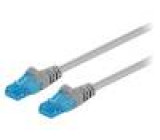 Patch cord U/UTP 6a lanko Cu LSZH šedá 3m 26AWG