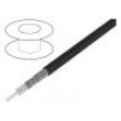 Vodič: koaxiální RG223U 1x50Ω drát Cu PVC černá