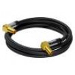 Kabel 75Ω 3m černá Materiál vnější izol: PVC