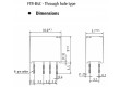 FTR-B4CB012Z Relé: elektromagnetické DPDT Ucívky: 12VDC 0,3A/125VAC 2A
