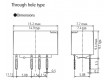 FTR-C1CB012G Relé: elektromagnetické DPDT Ucívky: 12VDC 0,3A/125VAC 2A