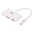 Adaptér USB 3.0 0,15m bílá Podpora: 1080p,FullHD bilá 60W