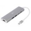 Adaptér USB 3.0 bílá šedá hliník