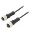 Kabel: pro snímače/automatizaci PIN: 4 s kovovou maticí 4A PUR