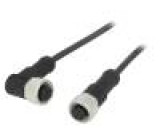 Kabel: pro snímače/automatizaci PIN: 4 s kovovou maticí 4A PUR