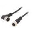Kabel: pro snímače/automatizaci PIN: 4 s kovovou maticí 4A PVC