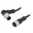 Kabel: pro snímače/automatizaci PIN: 4 s kovovou maticí 4A PVC