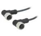 Kabel: pro snímače/automatizaci PIN: 4 s kovovou maticí 4A PUR