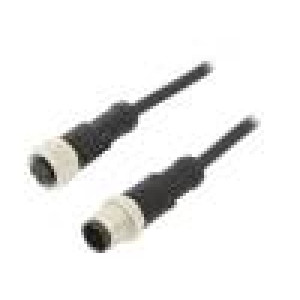 Kabel: pro snímače/automatizaci PIN: 4 s kovovou maticí 4A PVC