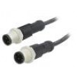 Kabel: pro snímače/automatizaci PIN: 4 s kovovou maticí 4A PUR