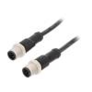 Kabel: pro snímače/automatizaci PIN: 4 s kovovou maticí 4A PVC