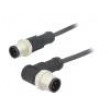 Kabel: pro snímače/automatizaci PIN: 4 s kovovou maticí 4A PUR