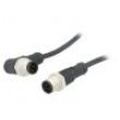 Kabel: pro snímače/automatizaci PIN: 4 s kovovou maticí 4A PVC