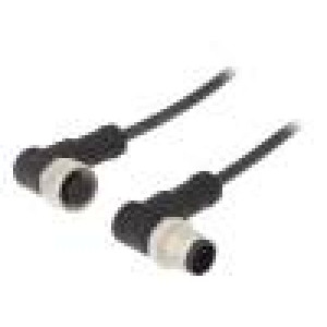 Kabel: pro snímače/automatizaci PIN: 4 s kovovou maticí 4A PUR