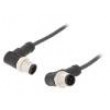 Kabel: pro snímače/automatizaci PIN: 4 s kovovou maticí 4A PUR