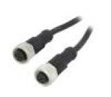 Kabel: pro snímače/automatizaci PIN: 5 s kovovou maticí 4A PVC
