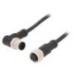 Kabel: pro snímače/automatizaci PIN: 5 s kovovou maticí 4A PVC