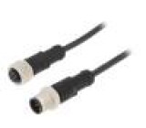 Kabel: pro snímače/automatizaci PIN: 5 s kovovou maticí 4A PUR