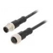 Kabel: pro snímače/automatizaci PIN: 5 s kovovou maticí 4A PVC