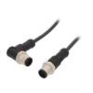 Kabel: pro snímače/automatizaci PIN: 5 s kovovou maticí 4A PUR