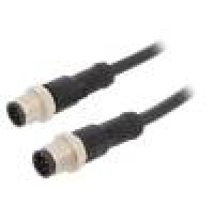 Kabel: pro snímače/automatizaci PIN: 8 s kovovou maticí 2A PUR