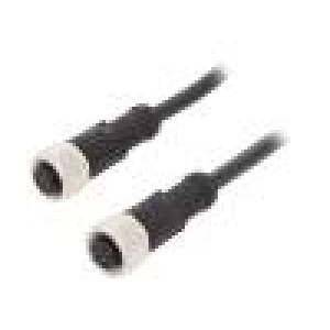Kabel: pro snímače/automatizaci PIN: 8 s kovovou maticí 2A PVC